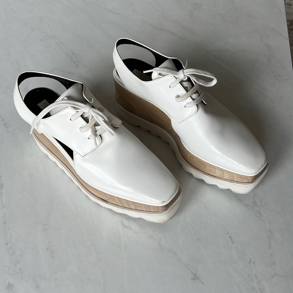 Stella Maccartney white platforms